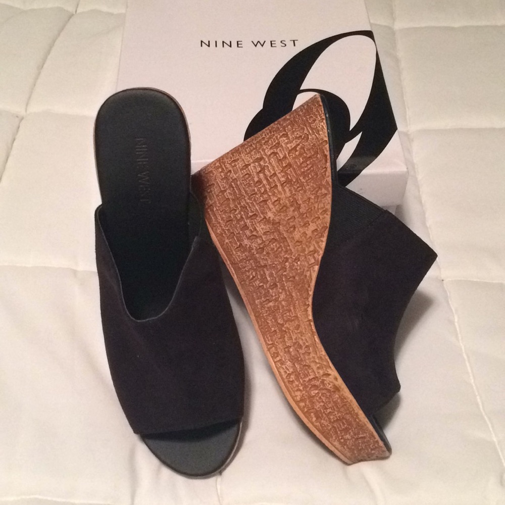 Nine West Wedge Slide Sandals